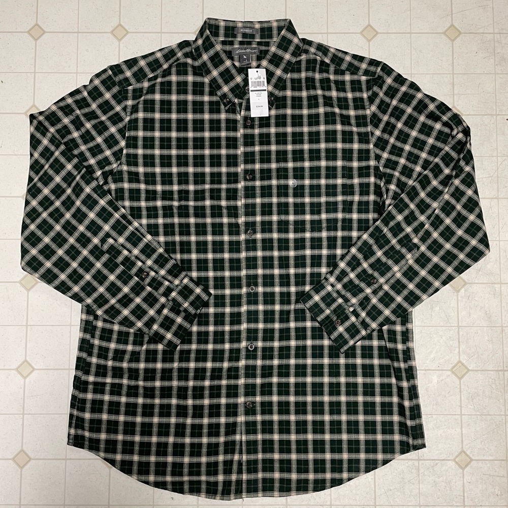 Eddie Bauer Evergreen Plaid Shirt - Size Large